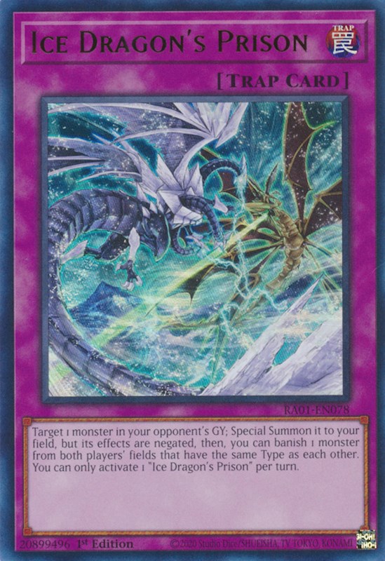 Ice Dragon's Prison [RA01-EN078] Ultra Rare | Mega City Incorporated