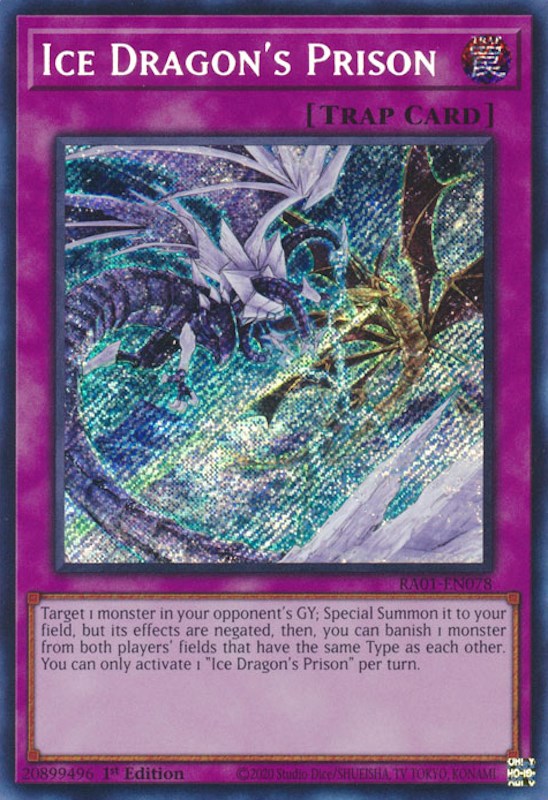 Ice Dragon's Prison [RA01-EN078] Secret Rare | Mega City Incorporated