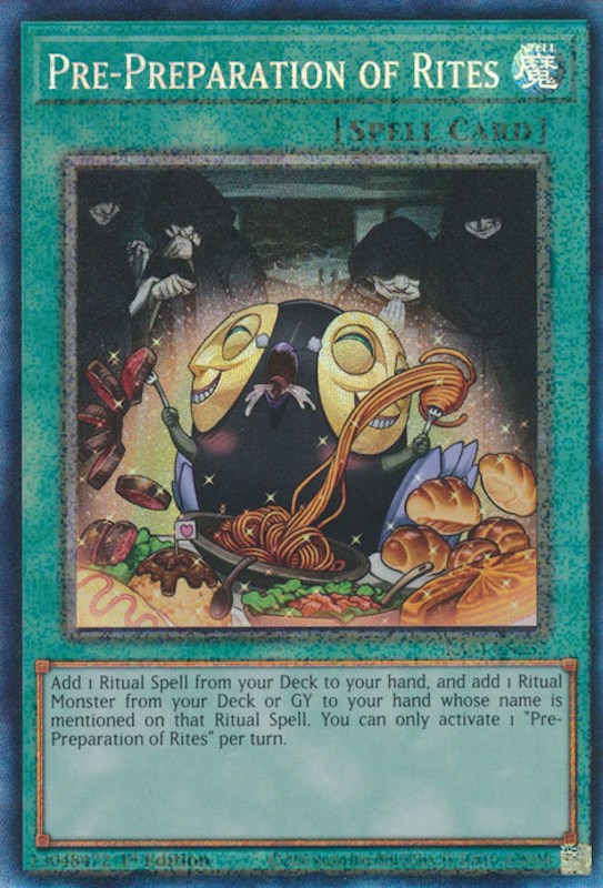 Pre-Preparation of Rites [RA01-EN055] Prismatic Collector's Rare | Mega City Incorporated