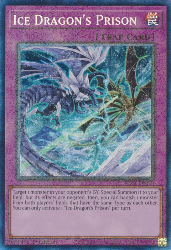 Ice Dragon's Prison [RA01-EN078] Prismatic Collector's Rare | Mega City Incorporated