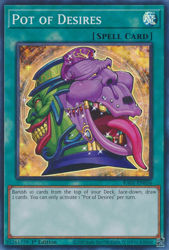 Pot of Desires [RA01-EN056] Super Rare | Mega City Incorporated