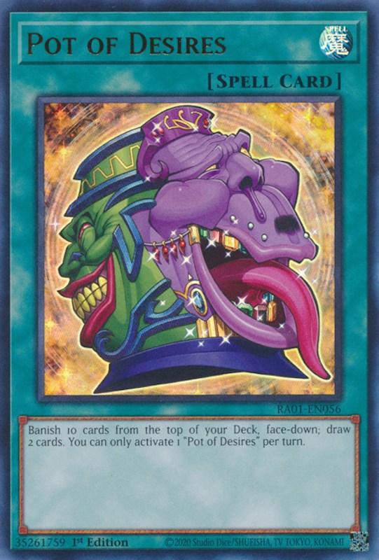 Pot of Desires [RA01-EN056] Ultra Rare | Mega City Incorporated