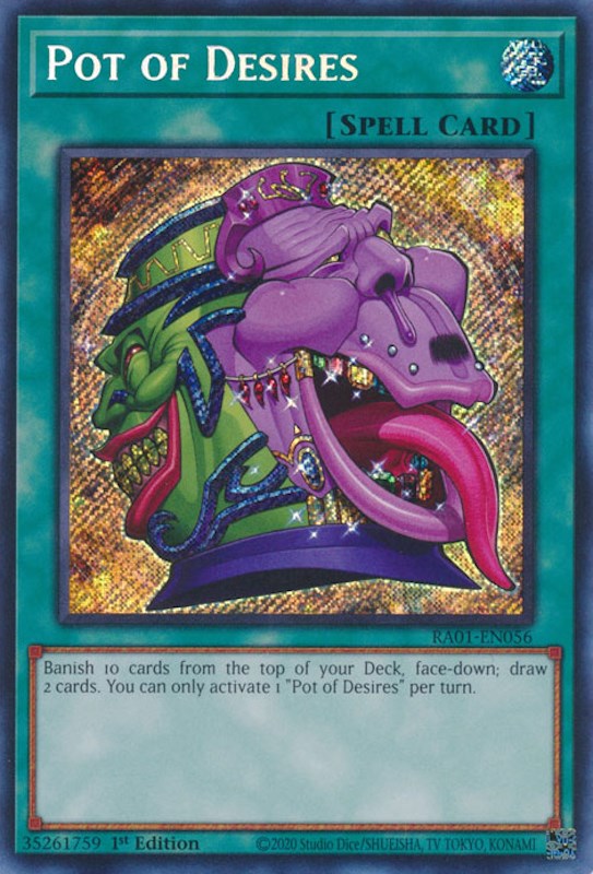 Pot of Desires [RA01-EN056] Secret Rare | Mega City Incorporated