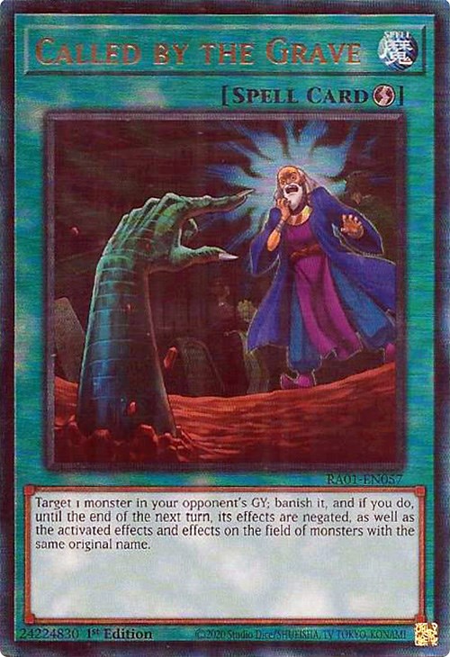 Called by the Grave [RA01-EN057] Prismatic Ultimate Rare | Mega City Incorporated