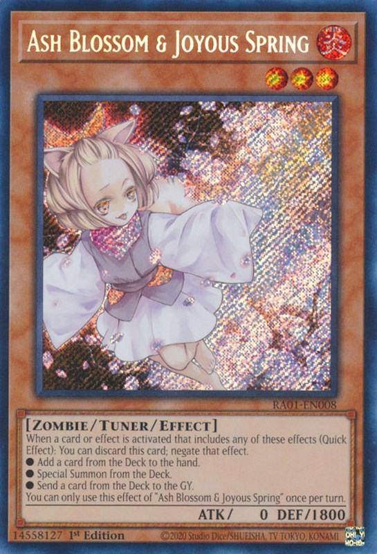 Ash Blossom & Joyous Spring [RA01-EN008] Secret Rare | Mega City Incorporated