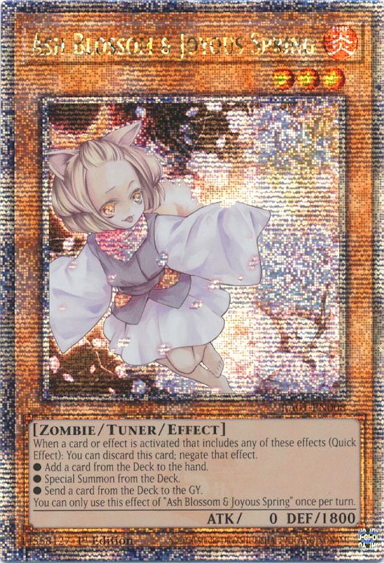 Ash Blossom & Joyous Spring [RA01-EN008] Quarter Century Secret Rare | Mega City Incorporated