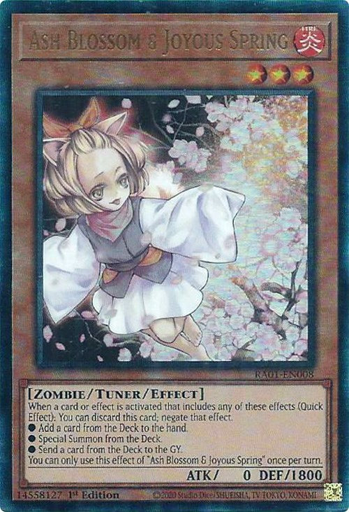 Ash Blossom & Joyous Spring [RA01-EN008] Prismatic Ultimate Rare | Mega City Incorporated