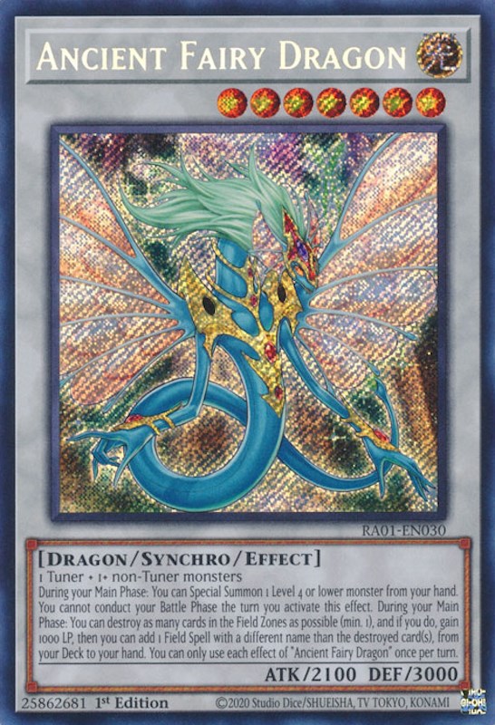 Ancient Fairy Dragon [RA01-EN030] Secret Rare | Mega City Incorporated