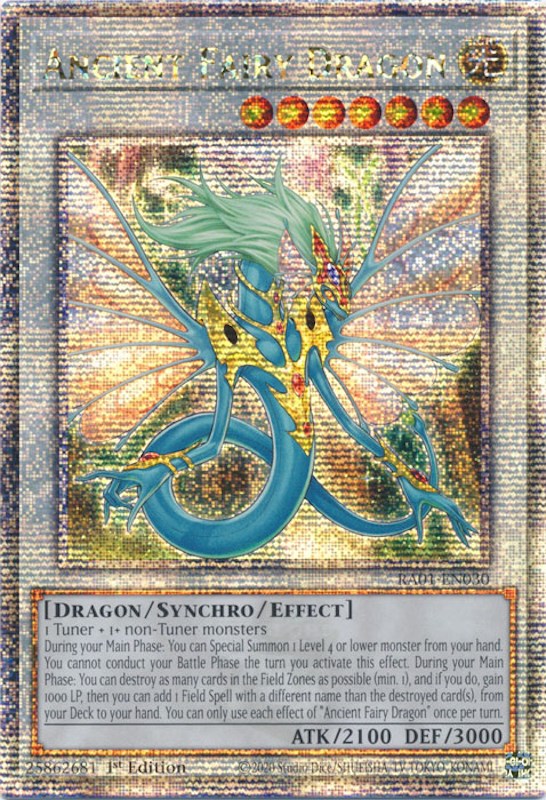 Ancient Fairy Dragon [RA01-EN030] Quarter Century Secret Rare | Mega City Incorporated