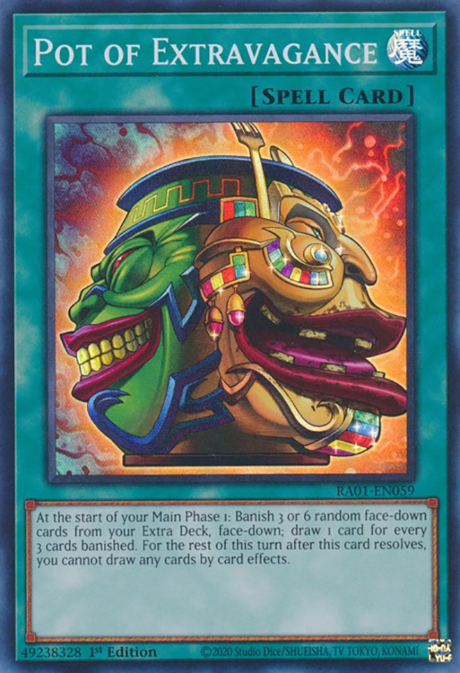 Pot of Extravagance [RA01-EN059] Super Rare | Mega City Incorporated