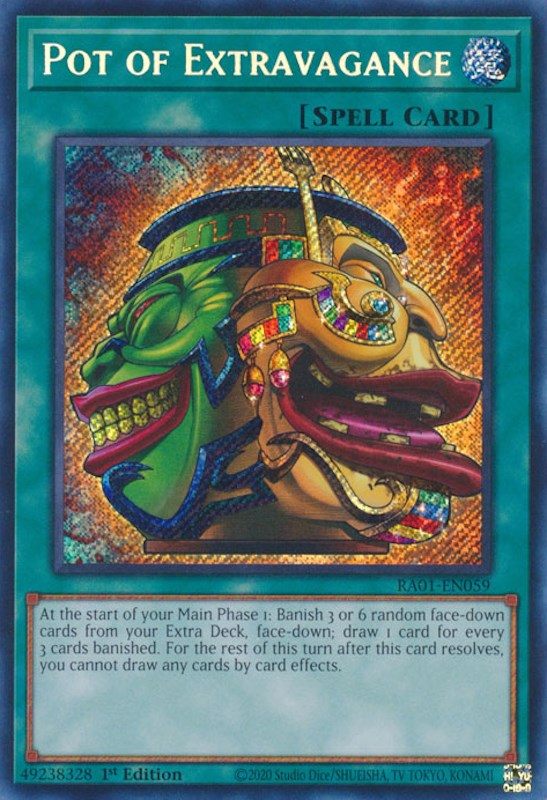 Pot of Extravagance [RA01-EN059] Secret Rare | Mega City Incorporated