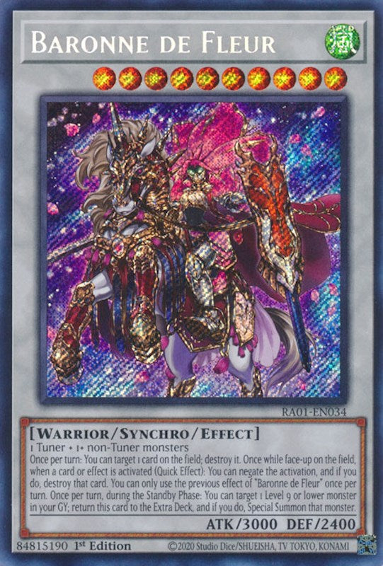 Baronne de Fleur [RA01-EN034] Secret Rare | Mega City Incorporated