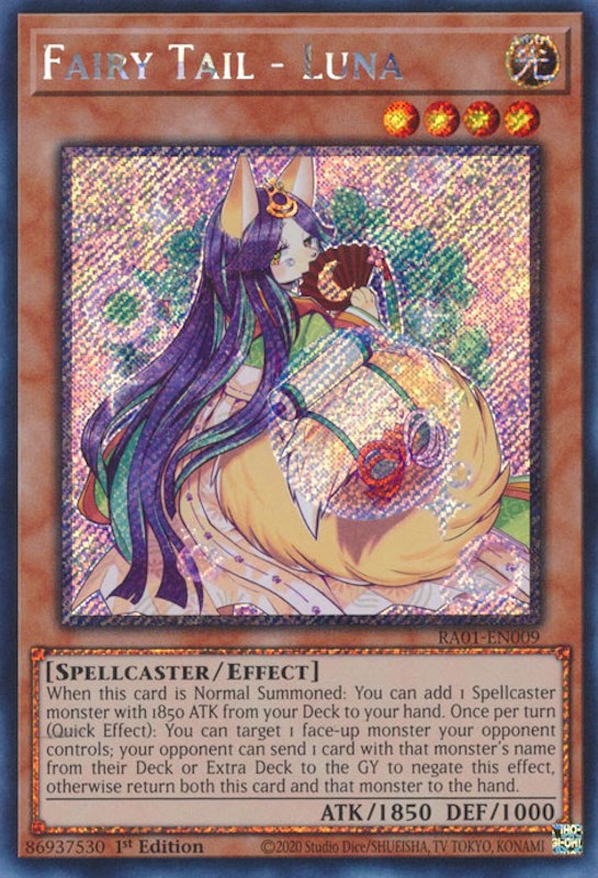 Fairy Tail - Luna [RA01-EN009] Platinum Secret Rare | Mega City Incorporated