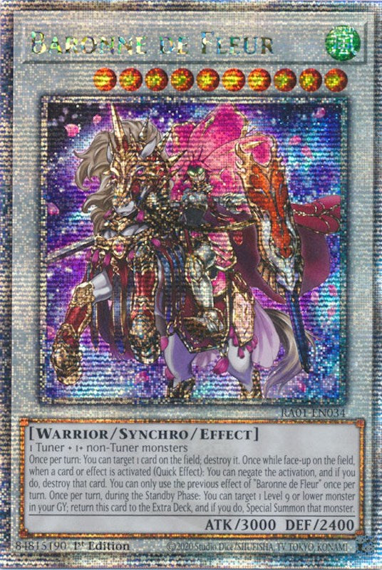 Baronne de Fleur [RA01-EN034] Quarter Century Secret Rare | Mega City Incorporated