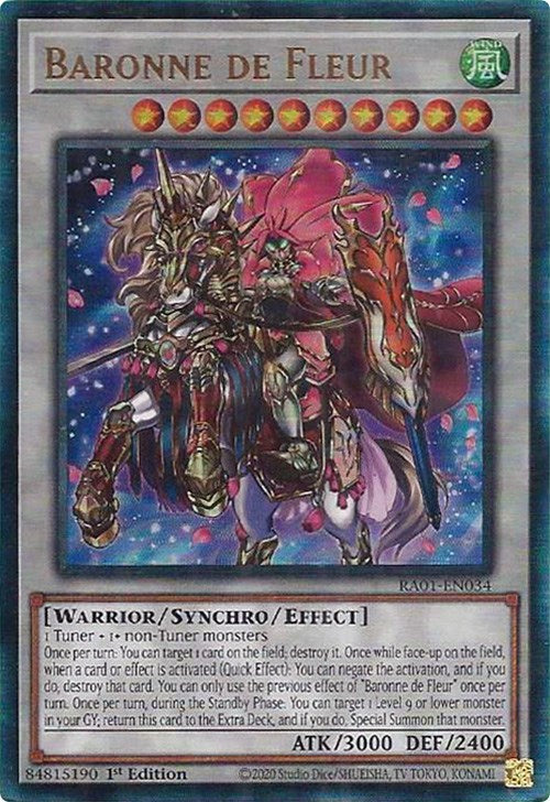 Baronne de Fleur [RA01-EN034] Prismatic Ultimate Rare | Mega City Incorporated