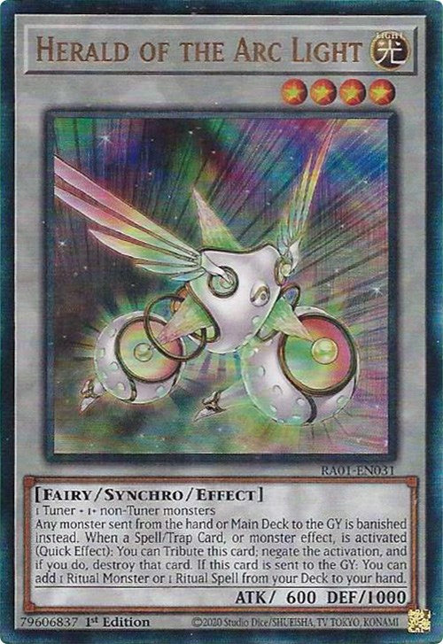 Herald of the Arc Light [RA01-EN031] Prismatic Ultimate Rare | Mega City Incorporated