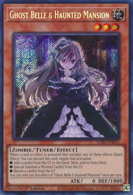 Ghost Belle & Haunted Mansion [RA01-EN011] Secret Rare | Mega City Incorporated