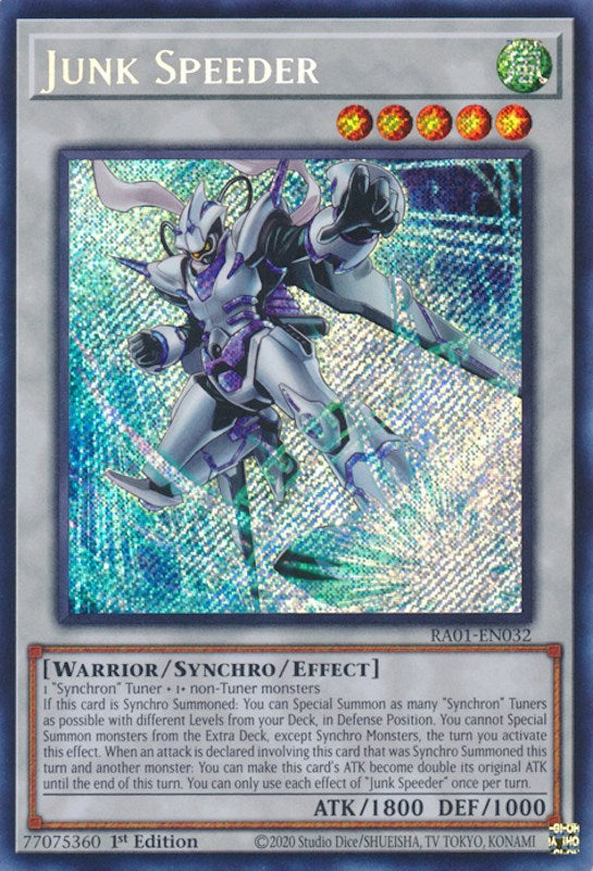 Junk Speeder [RA01-EN032] Secret Rare | Mega City Incorporated