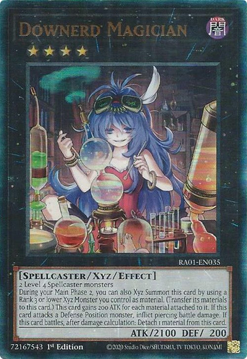 Downerd Magician [RA01-EN035] Prismatic Ultimate Rare | Mega City Incorporated