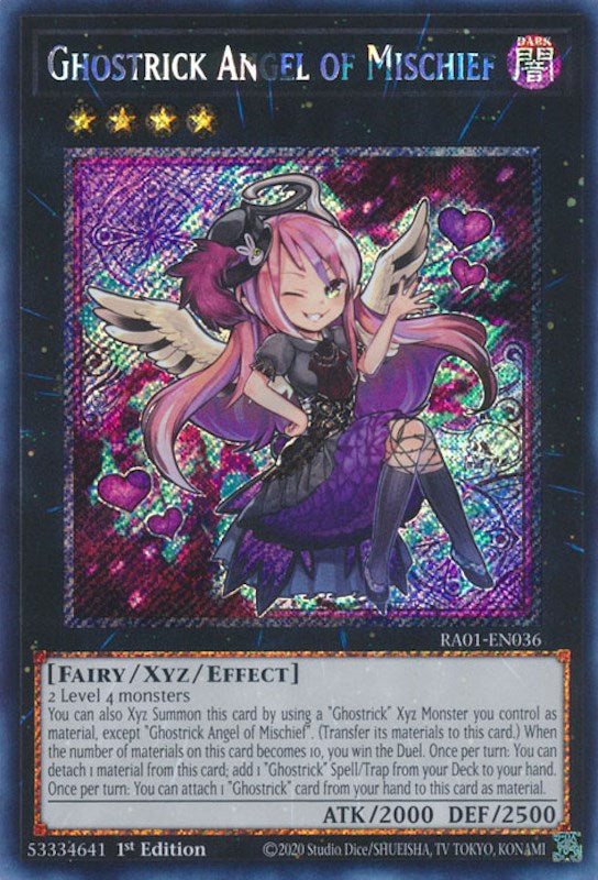 Ghostrick Angel of Mischief [RA01-EN036] Platinum Secret Rare | Mega City Incorporated