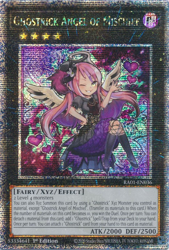 Ghostrick Angel of Mischief [RA01-EN036] Quarter Century Secret Rare | Mega City Incorporated