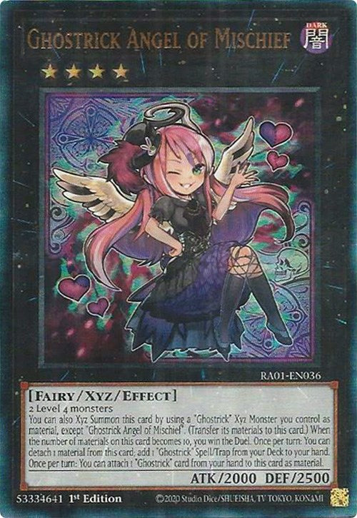 Ghostrick Angel of Mischief [RA01-EN036] Prismatic Ultimate Rare | Mega City Incorporated