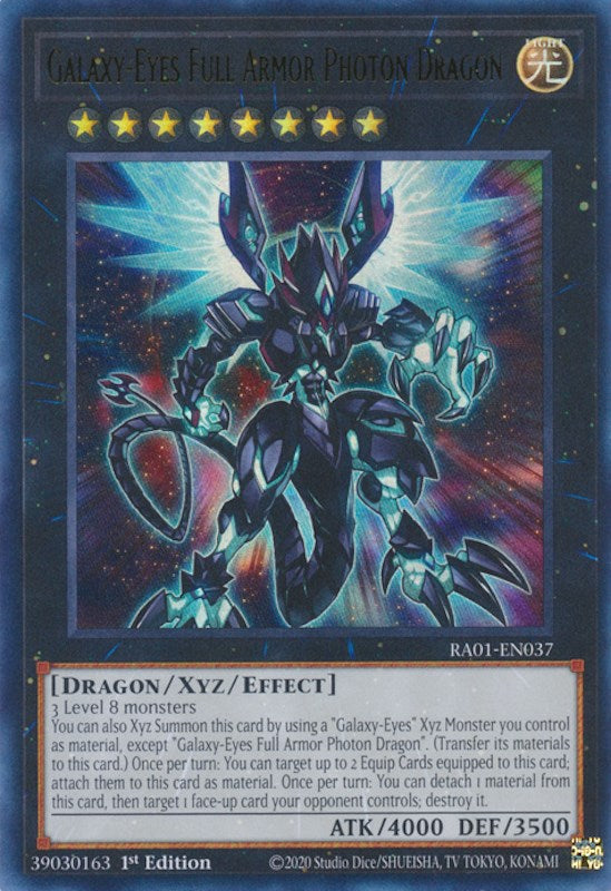 Galaxy-Eyes Full Armor Photon Dragon [RA01-EN037] Ultra Rare | Mega City Incorporated