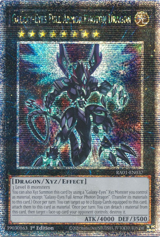 Galaxy-Eyes Full Armor Photon Dragon [RA01-EN037] Quarter Century Secret Rare | Mega City Incorporated