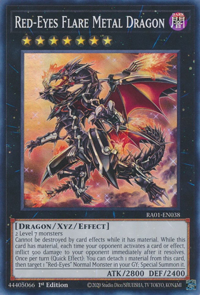 Red-Eyes Flare Metal Dragon [RA01-EN038] Super Rare | Mega City Incorporated