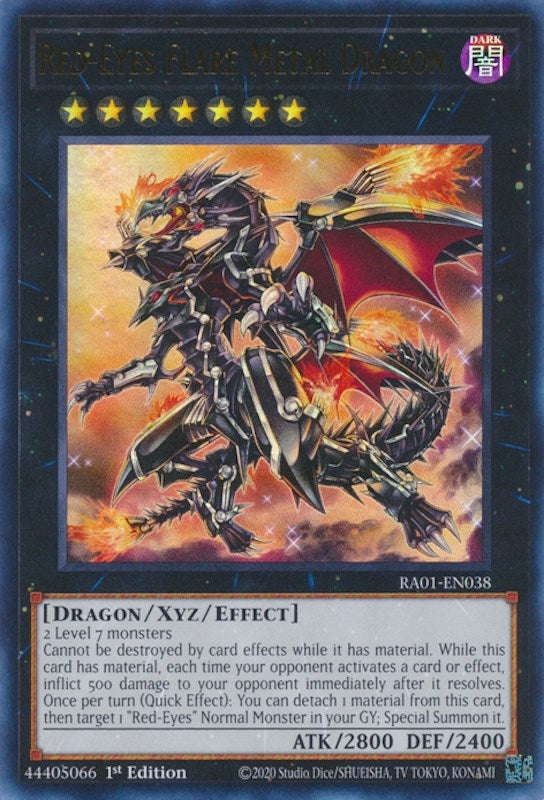 Red-Eyes Flare Metal Dragon [RA01-EN038] Ultra Rare | Mega City Incorporated