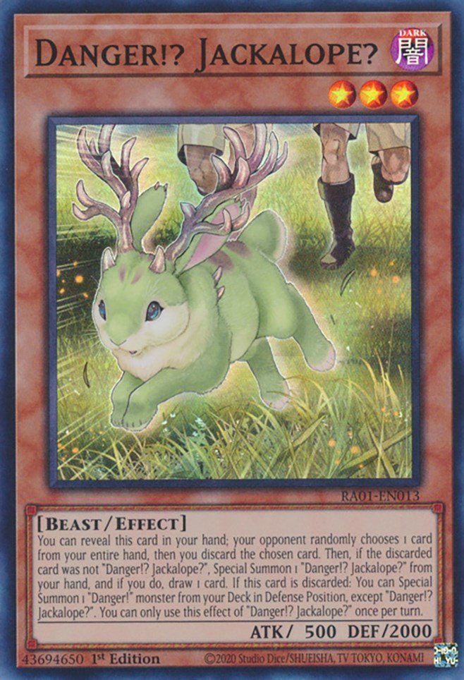 Danger!? Jackalope? [RA01-EN013] Super Rare | Mega City Incorporated