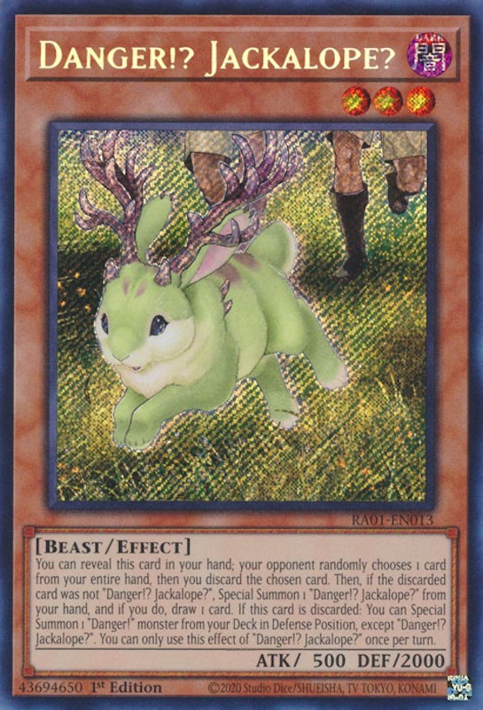 Danger!? Jackalope? [RA01-EN013] Secret Rare | Mega City Incorporated