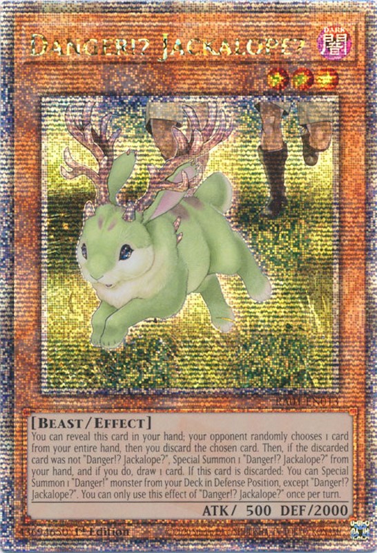 Danger!? Jackalope? [RA01-EN013] Quarter Century Secret Rare | Mega City Incorporated