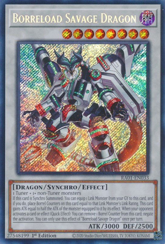 Borreload Savage Dragon [RA01-EN033] Secret Rare | Mega City Incorporated