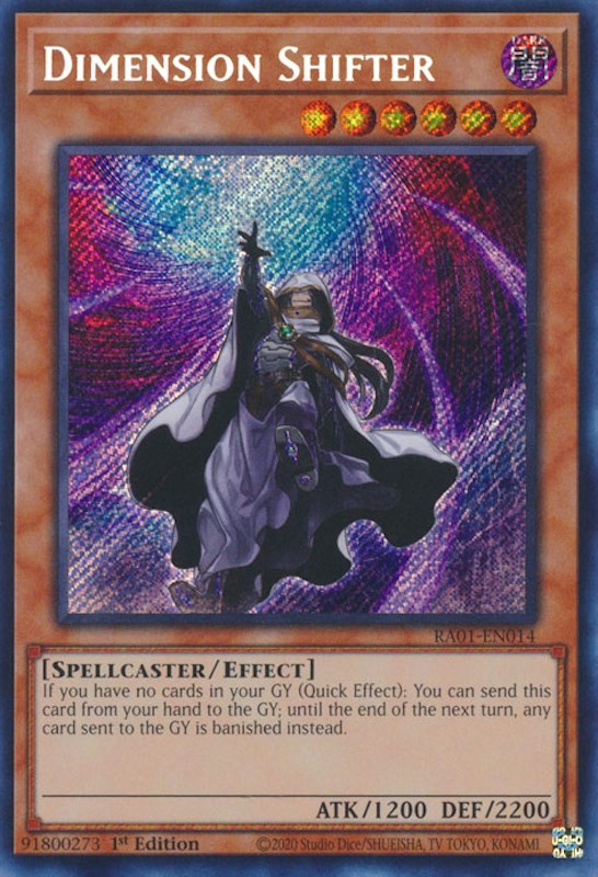 Dimension Shifter [RA01-EN014] Secret Rare | Mega City Incorporated