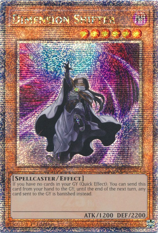 Dimension Shifter [RA01-EN014] Quarter Century Secret Rare | Mega City Incorporated