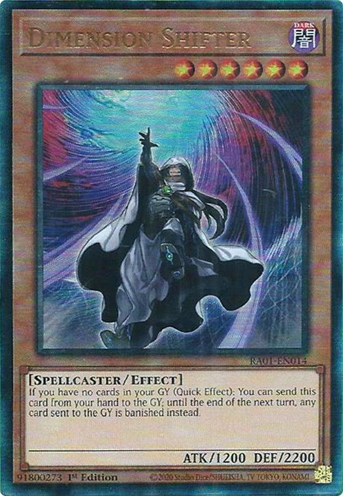 Dimension Shifter [RA01-EN014] Prismatic Ultimate Rare | Mega City Incorporated