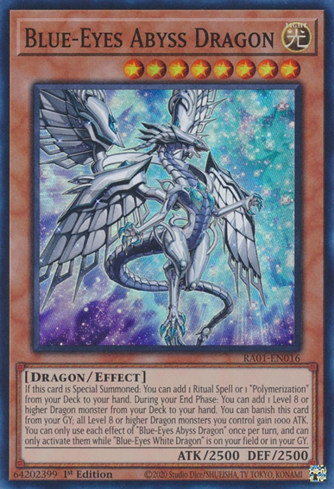 Blue-Eyes Abyss Dragon [RA01-EN016] Super Rare | Mega City Incorporated