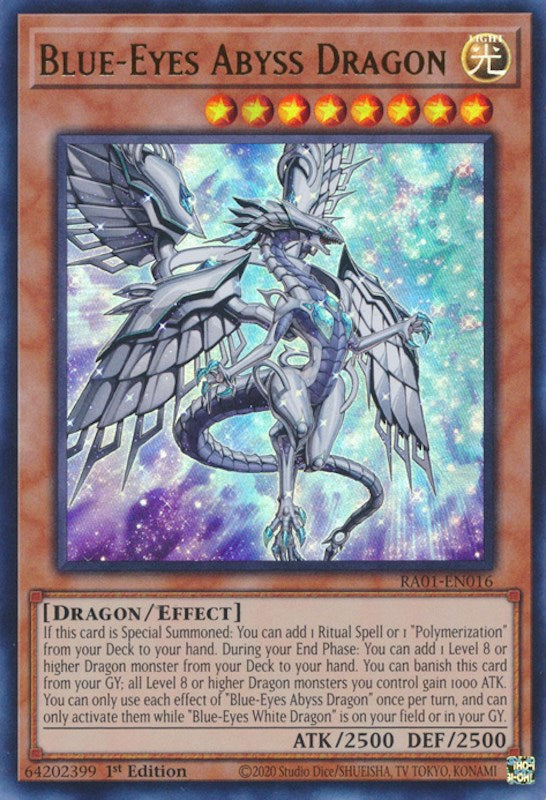 Blue-Eyes Abyss Dragon [RA01-EN016] Ultra Rare | Mega City Incorporated