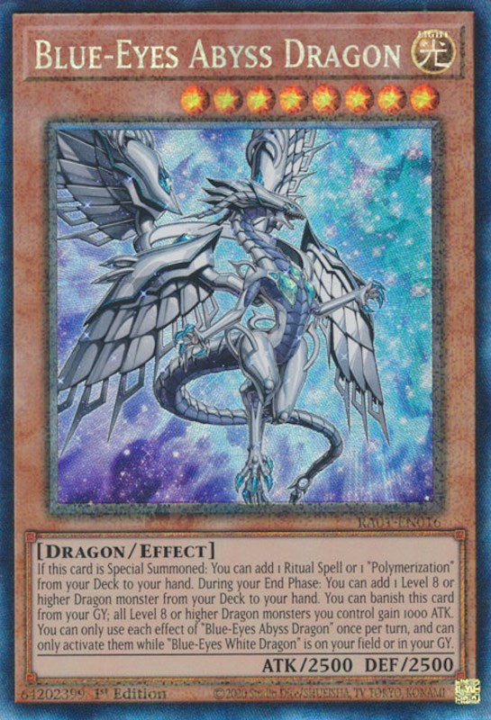 Blue-Eyes Abyss Dragon [RA01-EN016] Prismatic Collector's Rare | Mega City Incorporated