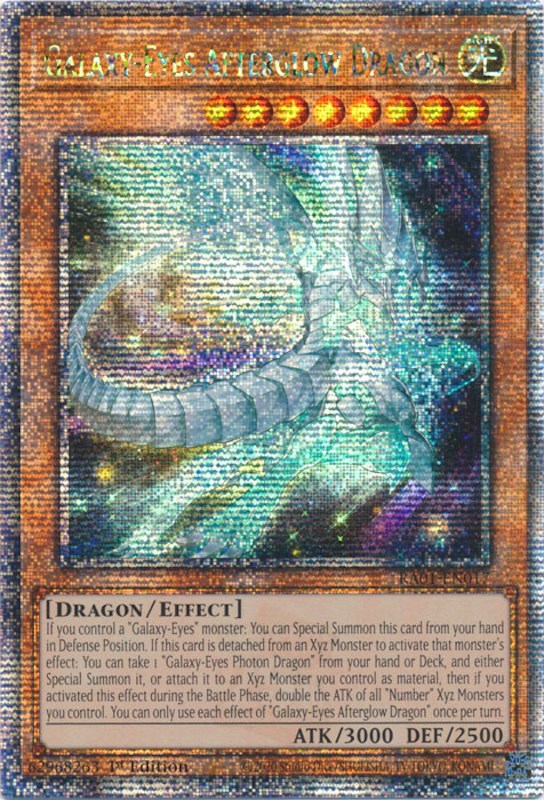 Galaxy-Eyes Afterglow Dragon [RA01-EN017] Quarter Century Secret Rare | Mega City Incorporated