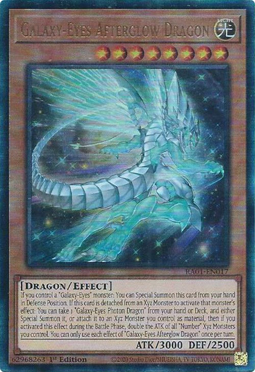 Galaxy-Eyes Afterglow Dragon [RA01-EN017] Prismatic Ultimate Rare | Mega City Incorporated