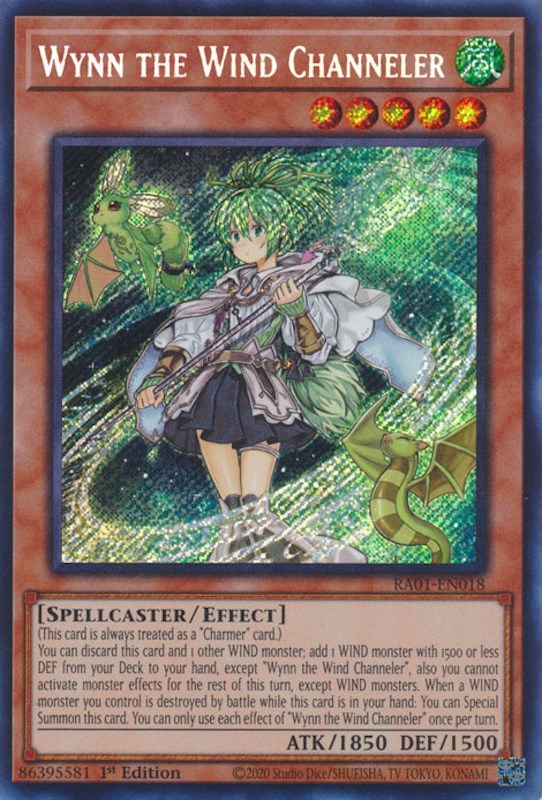 Wynn the Wind Channeler [RA01-EN018] Secret Rare | Mega City Incorporated