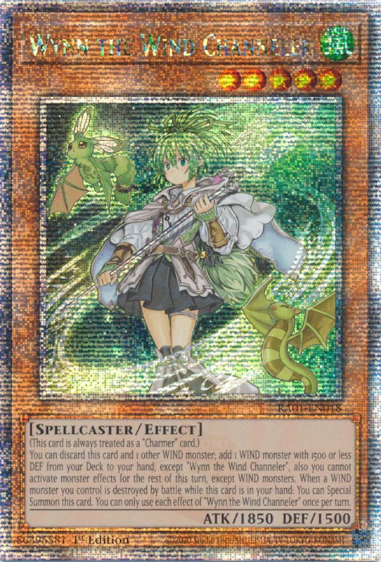 Wynn the Wind Channeler [RA01-EN018] Quarter Century Secret Rare | Mega City Incorporated