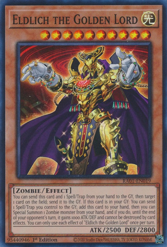 Eldlich the Golden Lord [RA01-EN019] Super Rare | Mega City Incorporated