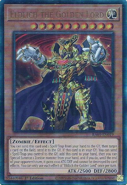 Eldlich the Golden Lord [RA01-EN019] Prismatic Ultimate Rare | Mega City Incorporated