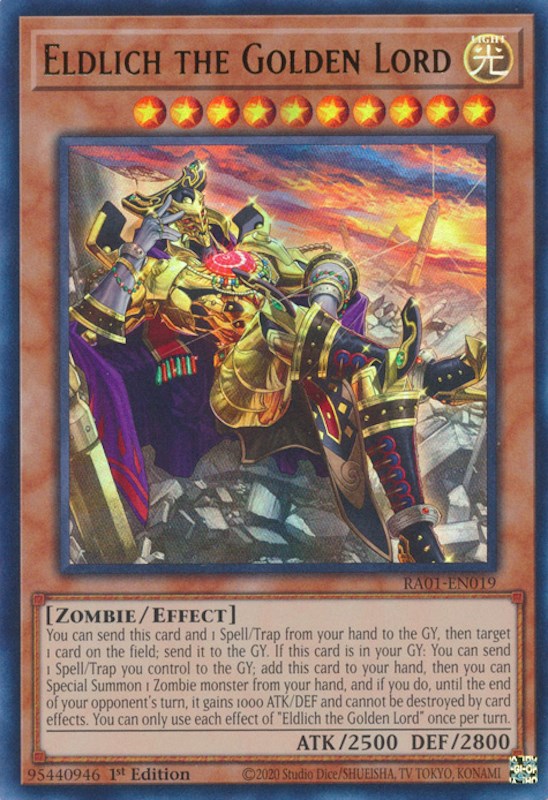 Eldlich the Golden Lord (Alternate Art) [RA01-EN019] Ultra Rare | Mega City Incorporated