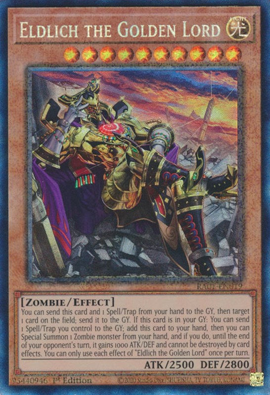 Eldlich the Golden Lord (Alternate Art) [RA01-EN019] Prismatic Collector's Rare | Mega City Incorporated