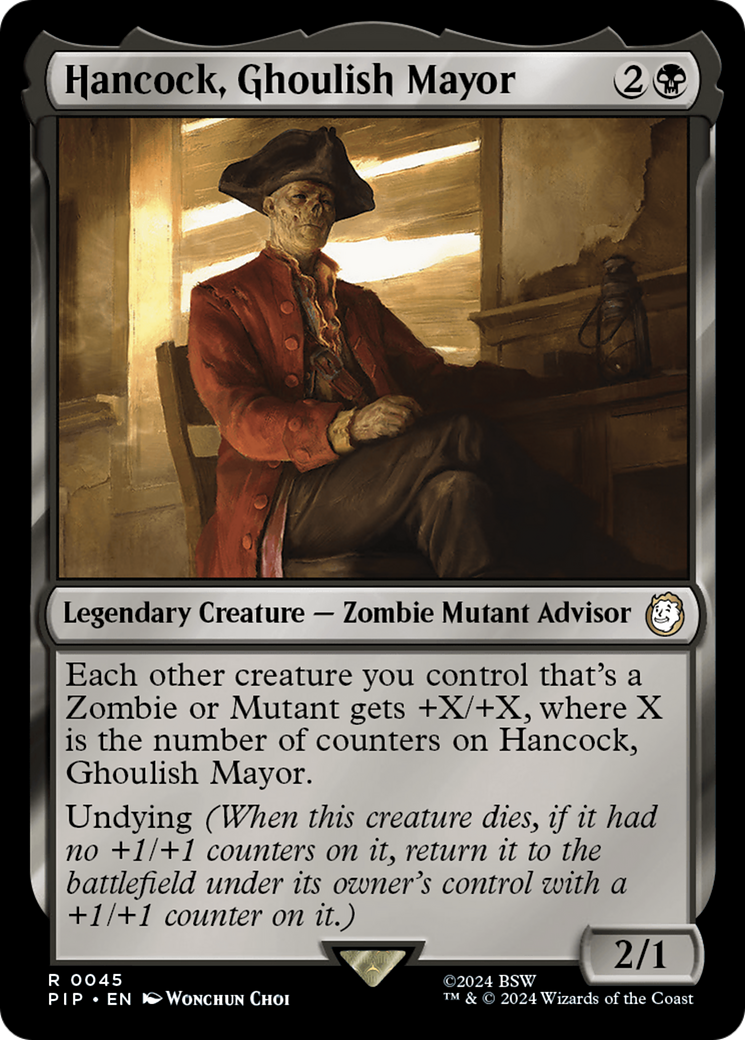 Hancock, Ghoulish Mayor [Fallout] | Mega City Incorporated
