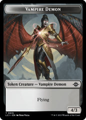 Vampire // Vampire Demon Double-Sided Token [The Lost Caverns of Ixalan Tokens] | Mega City Incorporated